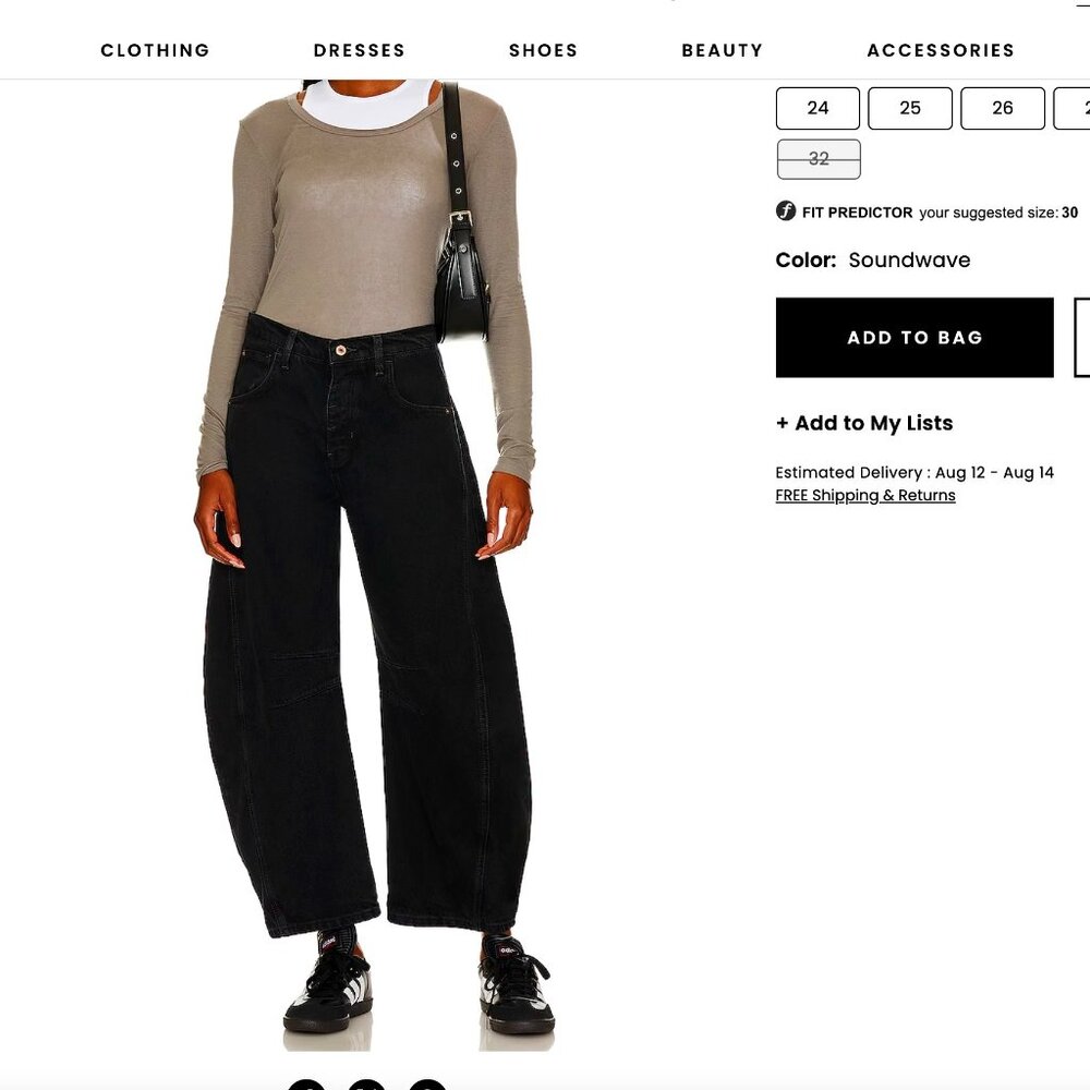 We The Free Good Luck Mid Rise Jean - color SOUNDWAVE -size 31. like new